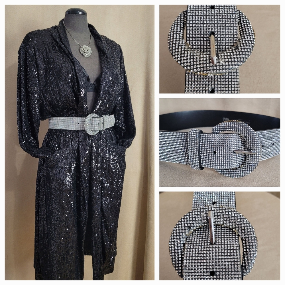Sequin Belted
